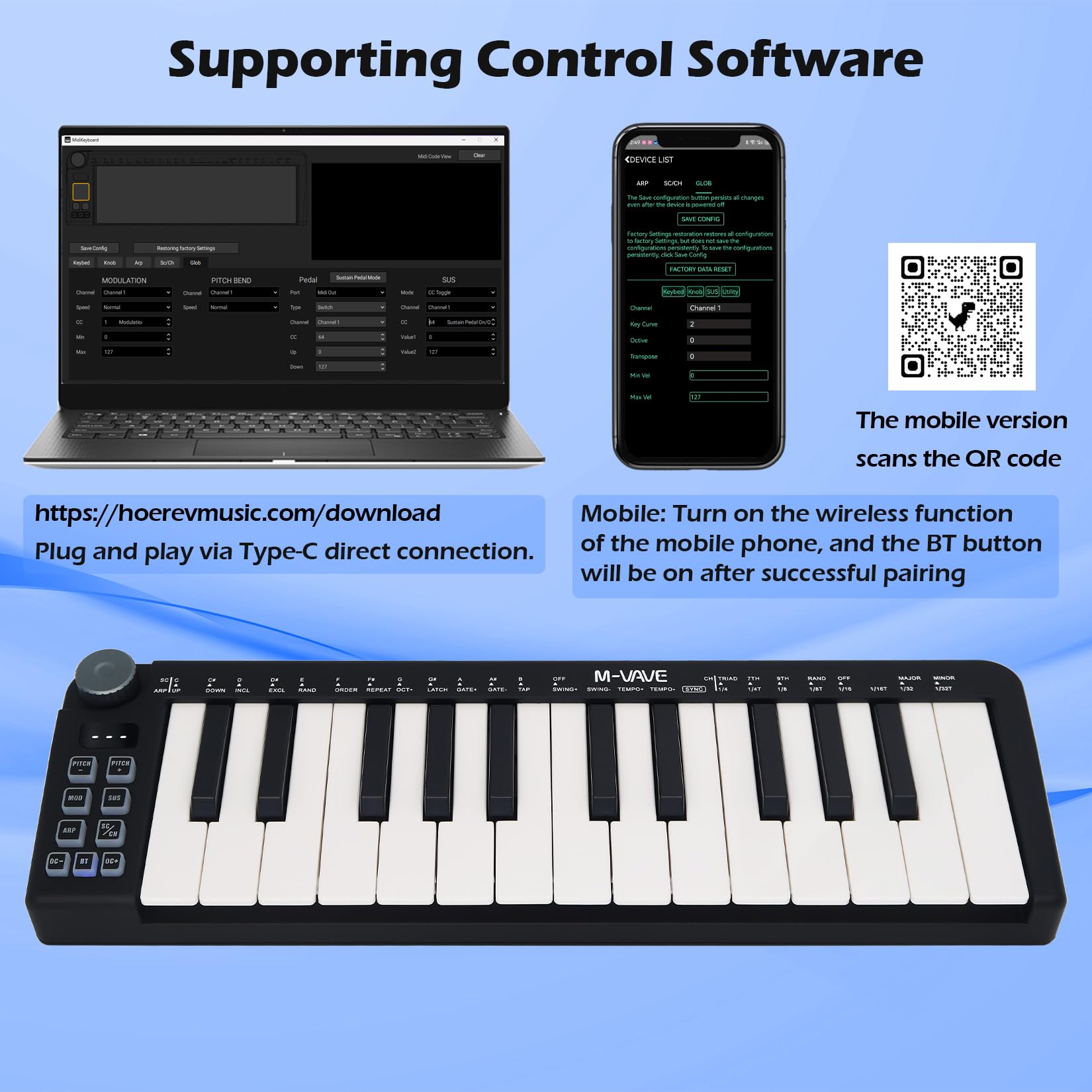 Amazon.com: M-VAVE 25 Keys Mini Keyboard – Professional Beat Maker